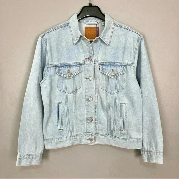 Levi’s Premium Ex-Boyfriend Trucker Jacket Light - Picture 1 of 11